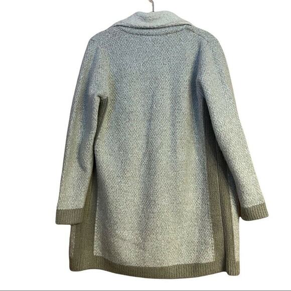 anthropologie women maude vivante Sherpa cardigan Coat beige open front sz s / m - Picture 4 of 9